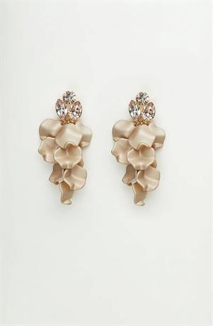 1532 leaf stone earring