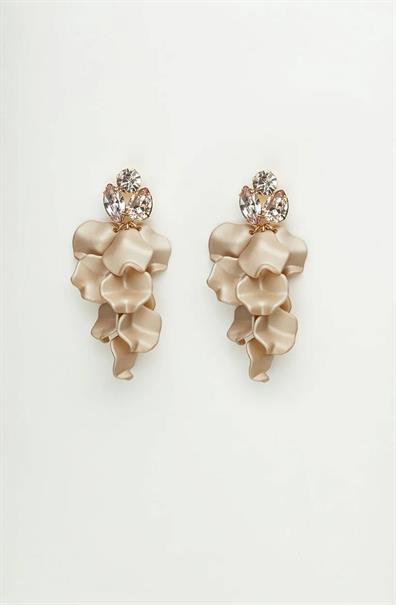 1532 leaf stone earring
