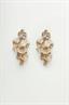 1532 leaf stone earring