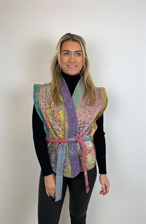 Gilet Emery sequins kantha vest