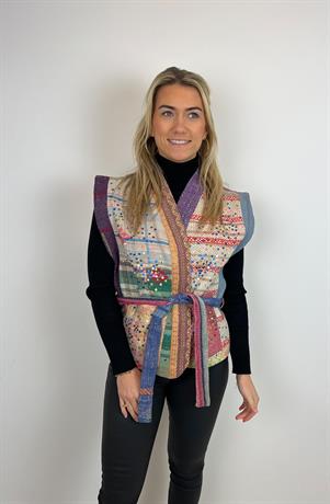 Gilet Emery sequins kantha vest