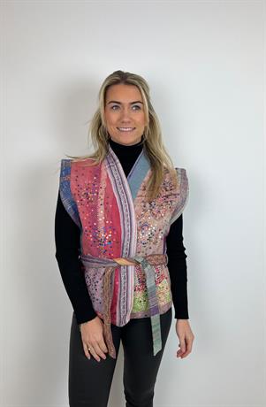Gilet Emery sequins kantha vest