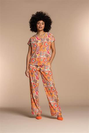 Pants multicolor flowers 31102